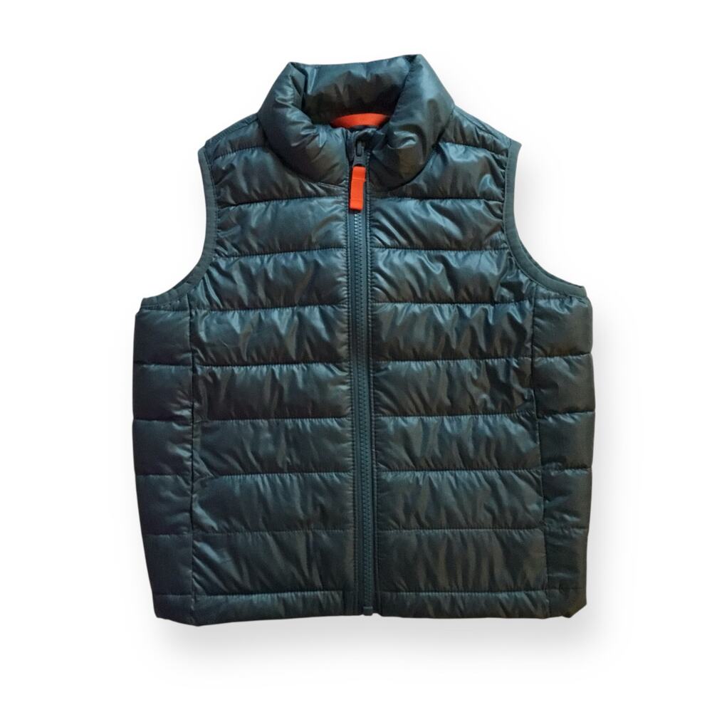 Primary blue puffer vest